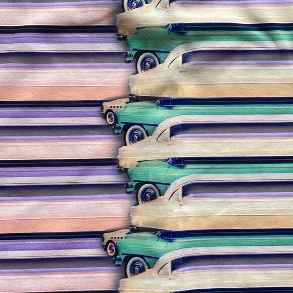 Vintage Ted Baker Charae Car Print Dress - Picture 3 of 6